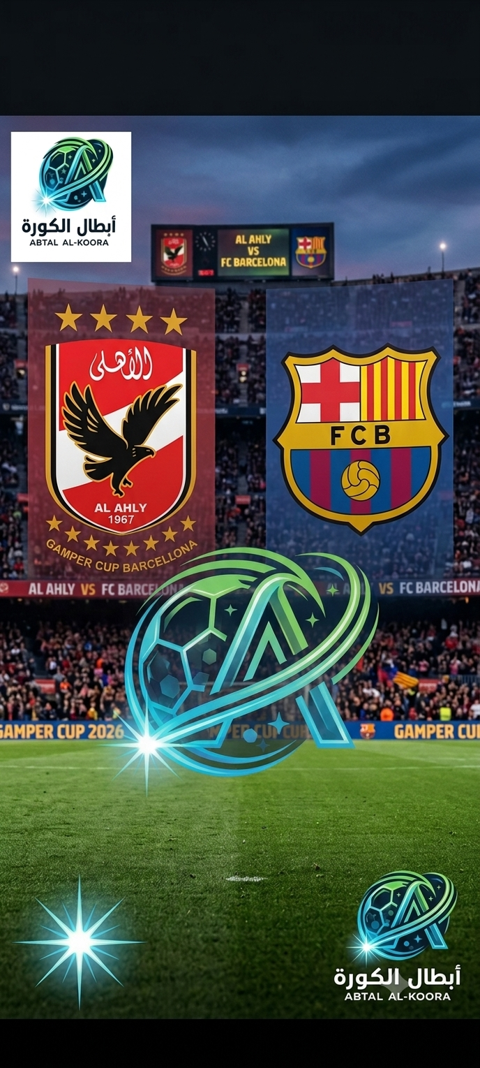 مباراة الأهلي وبرشلونة في كأس خوان جامبر 2026